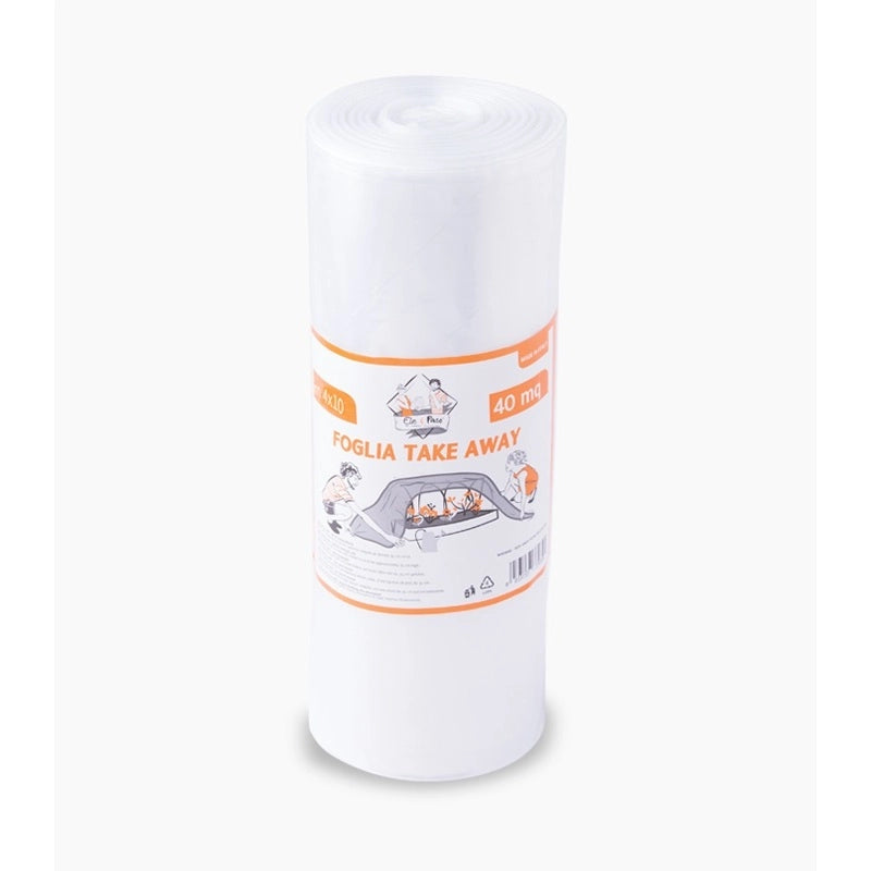 FOGLIA MINI TAKE AWAY 4X10M TRASPARENTE NO ANIMA
