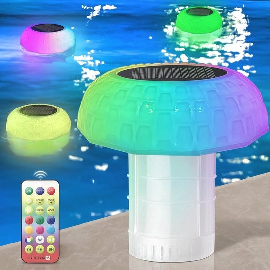 Sistema di Regolazione della Luce Solare per 4 Tavole Cloro - Regolatore di Piscina con Comando a Distanza e Impostazione Personalizzabile