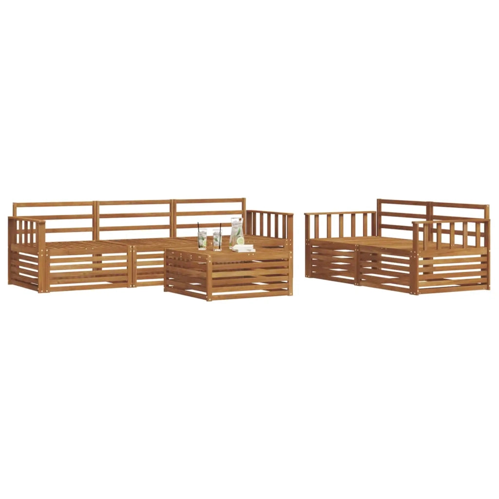 Set di divani da esterno 6 pcs Naturale 3373009
