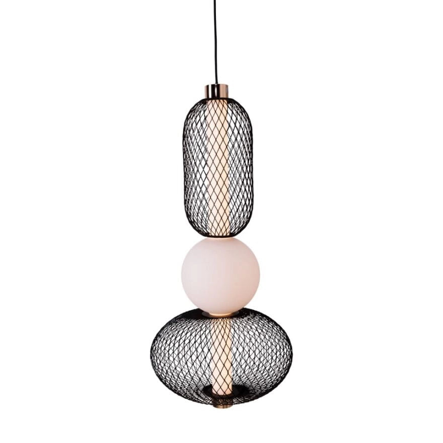 Lampada a sospensione Maxlight Bora LED 10W nero/oro