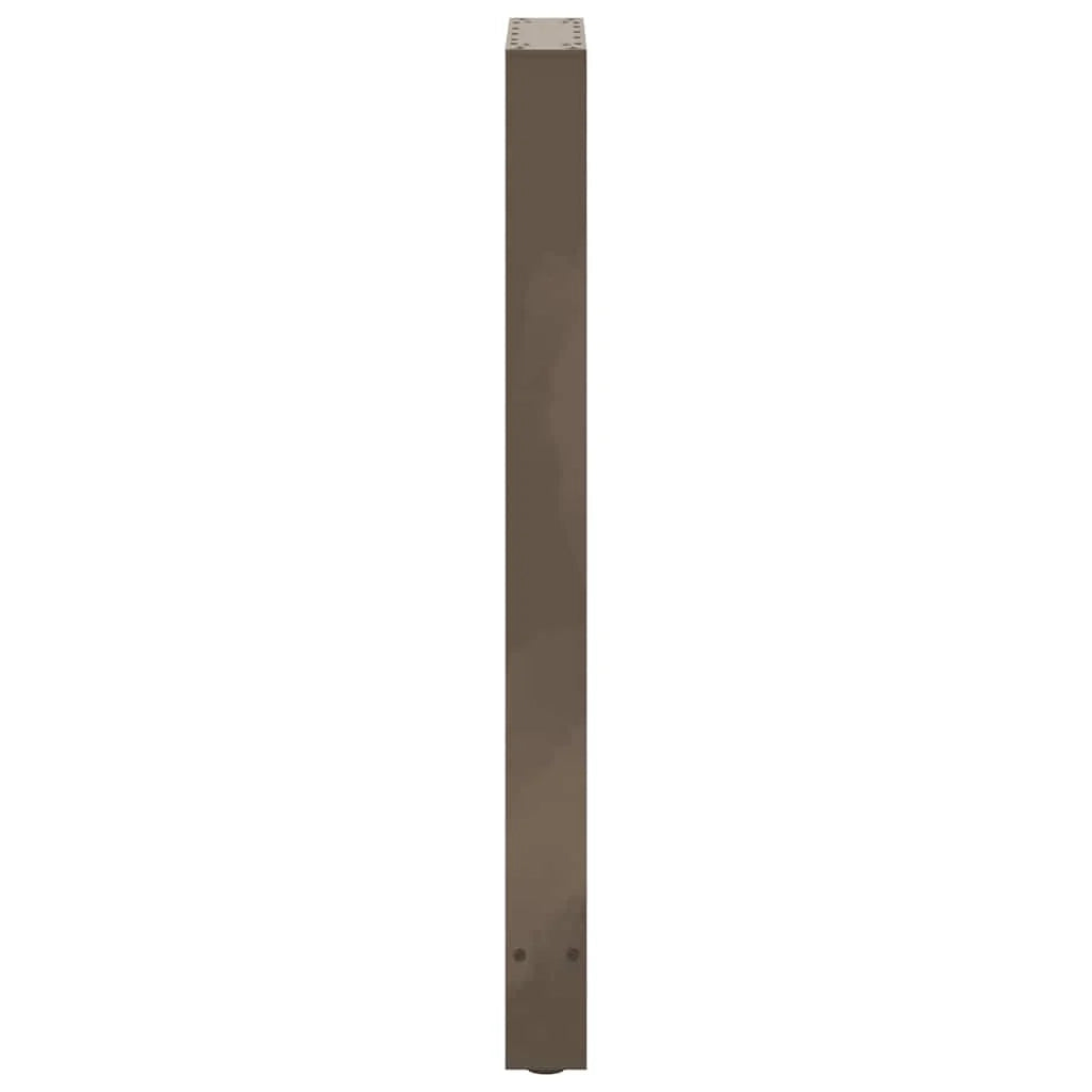 Set di 2 gambe per tavolo da bar in acciaio naturale robuste ed esteticamente gradevoli 40 x 100 cm 02_0057579