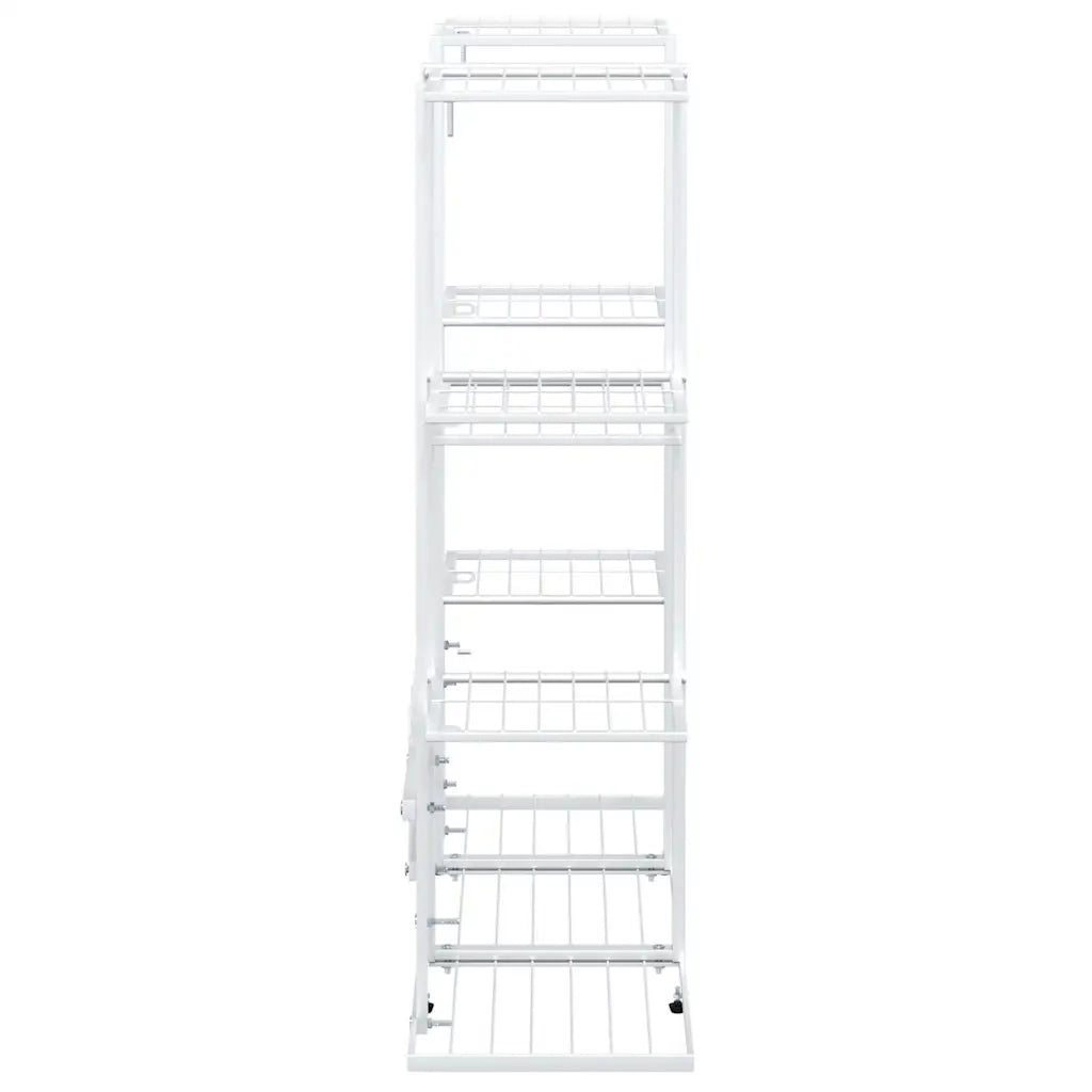 Portafiori | Sostegno per piante 94,5x25x89 cm Ferro Bianco