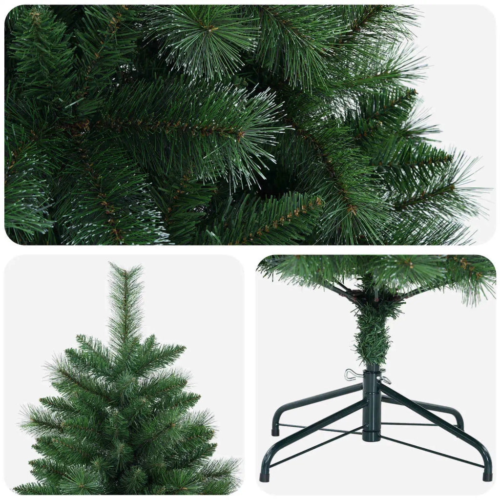 Albero di Natale artificiale 150 cm PVC e Metallo Verde 42056462