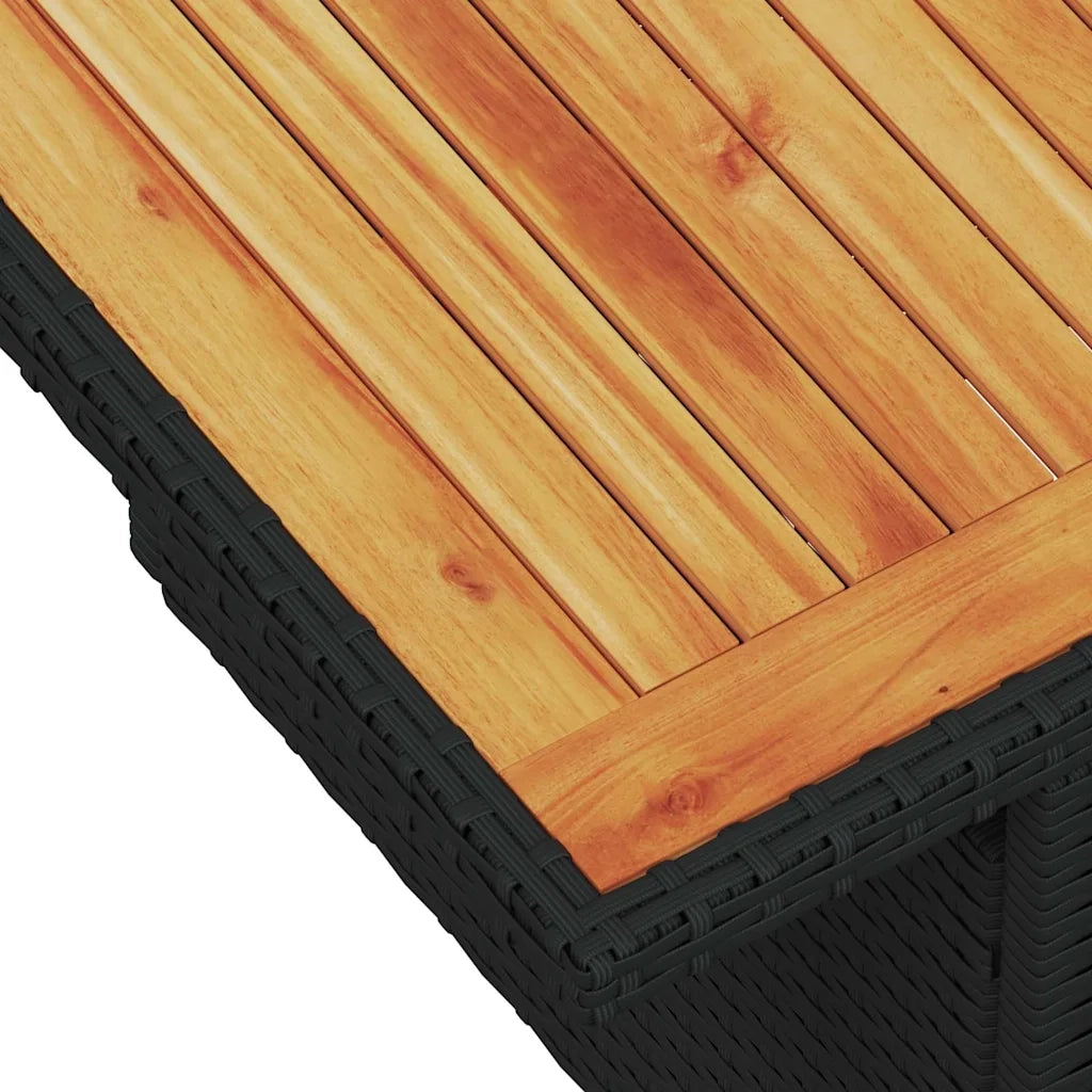 Set Divani da Giardino con Cuscini 7pz Nero Polyrattan 3326933