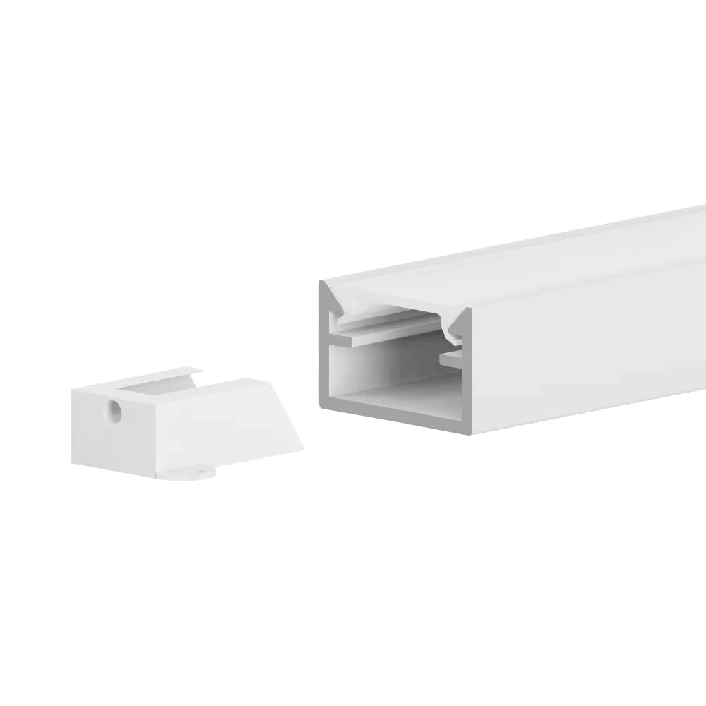 Profilo mini in alluminio bianco 1mt per striscia led