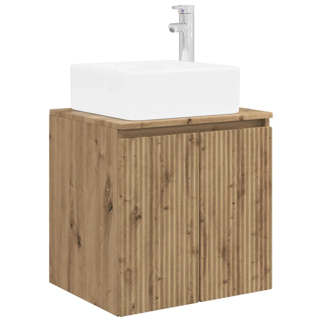Set di Armadi da Bagno 4 pz Rovere Artigianale 3406422