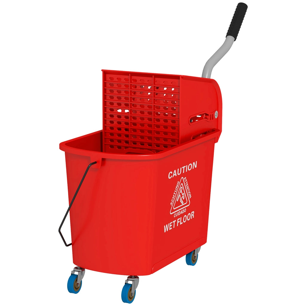 Secchio 20L con Strizzatore e Manico ¨C Zephmum ¨C Rosso