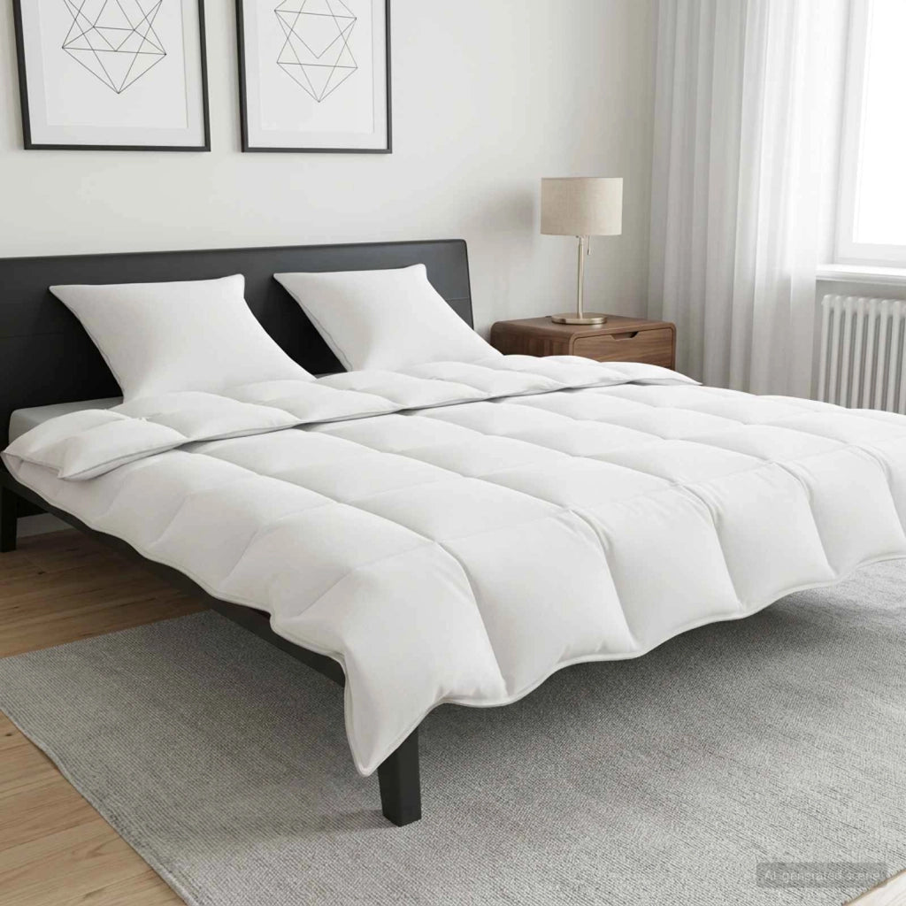 Set di Piumoni Bianco 240 x 220 cm Poliestere, Bamboo 3432755