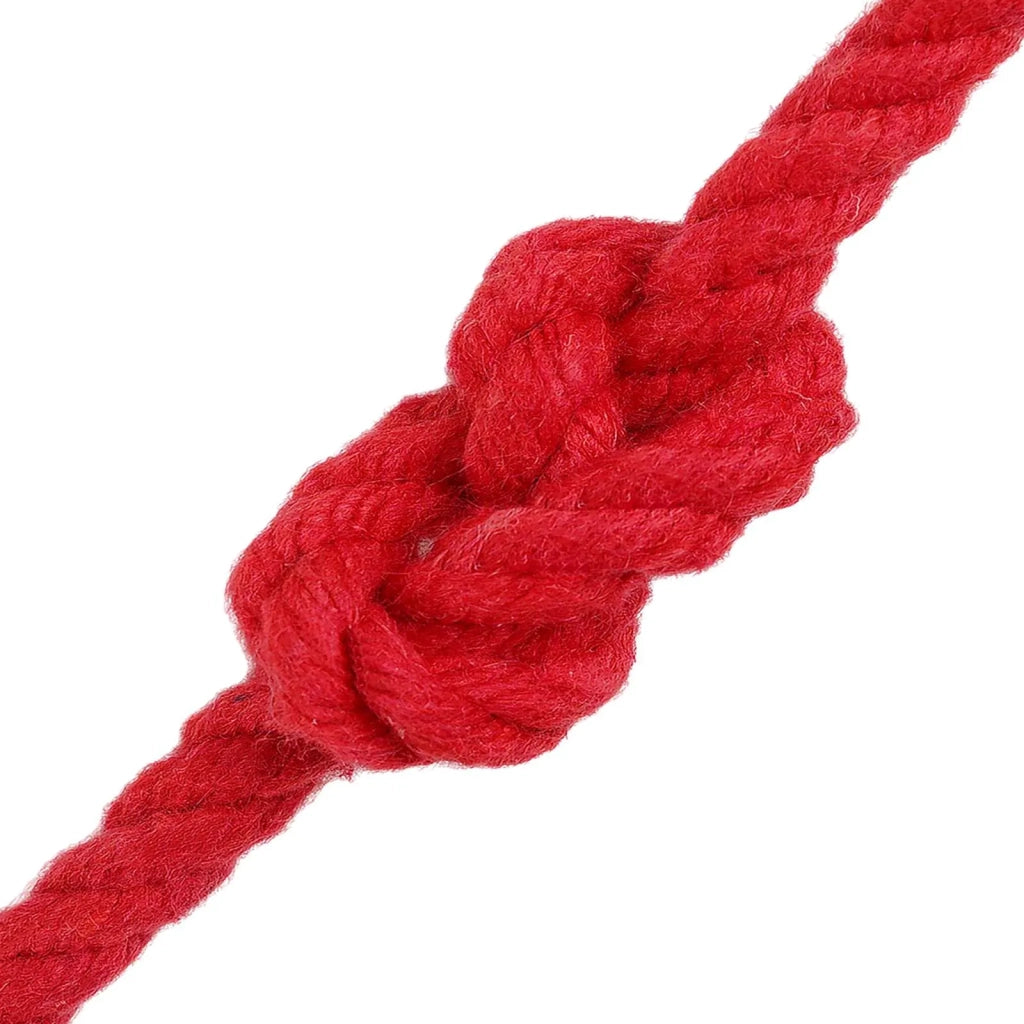 Corda di Cotone 8 mm 25 m Rosso 100% Cotone 42011902