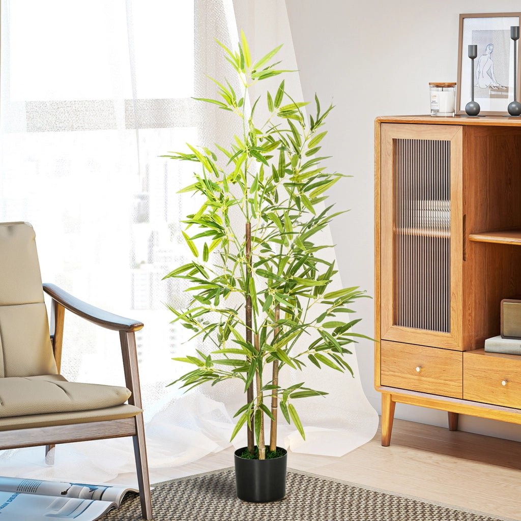 Pianta Artificiale di Bamb¨´ ¨C zephmum ¨C Verde 120 cm con Vaso