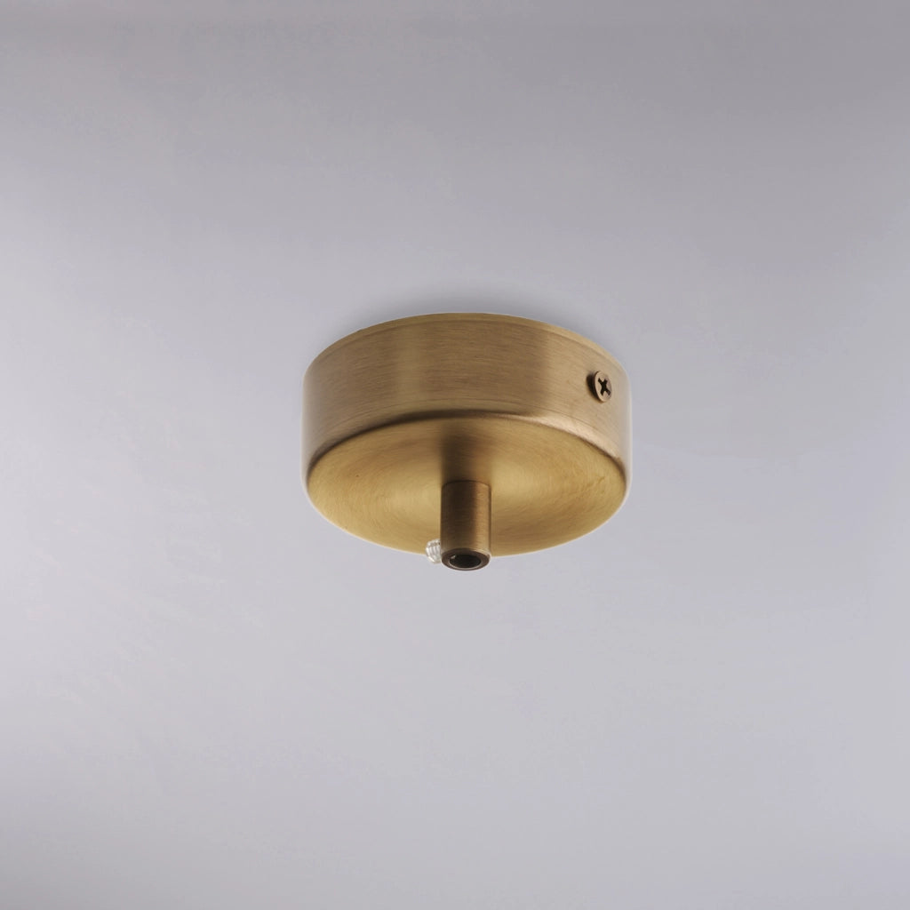 Rosone 1 Luce In Ferro Bronzato Diametro 8 Cm