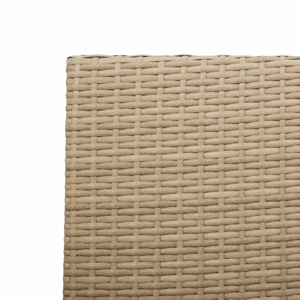 Sedie impilabili da giardino 4 pcs Crema e Marrone 3403063