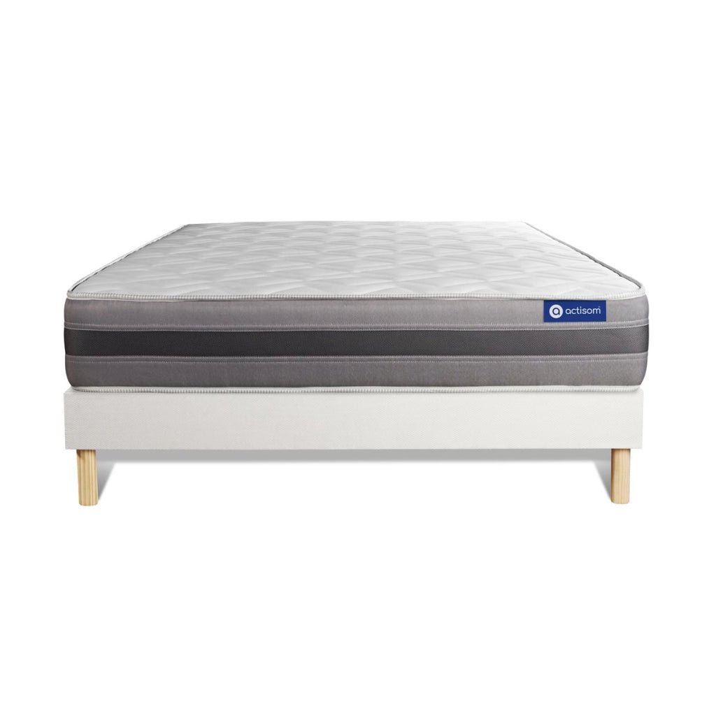 Kit rete e materasso Actiflex relax 135x200cm - Spessore : 24cm - Molle insacchettate e memory foam - Moderatamente rigido