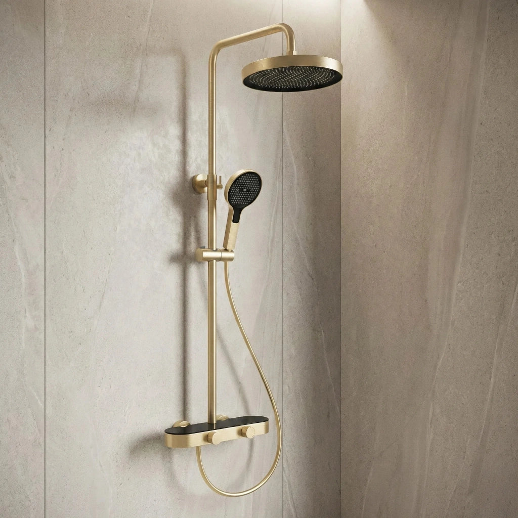 Set Doccia Rea Creo Brush Gold