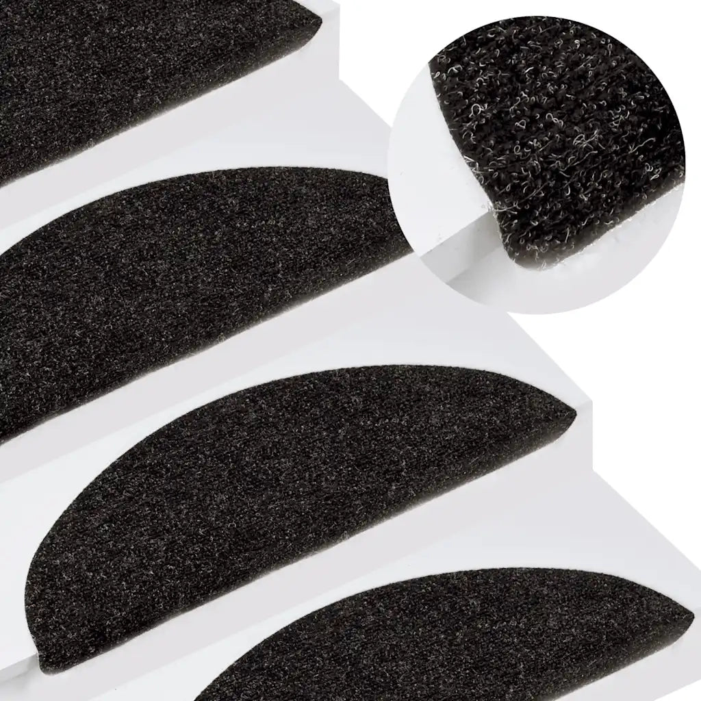 Tappeti Autoadesivi per Scale 15 pz | Gradini per Scale 56x17x3 cm Antracite