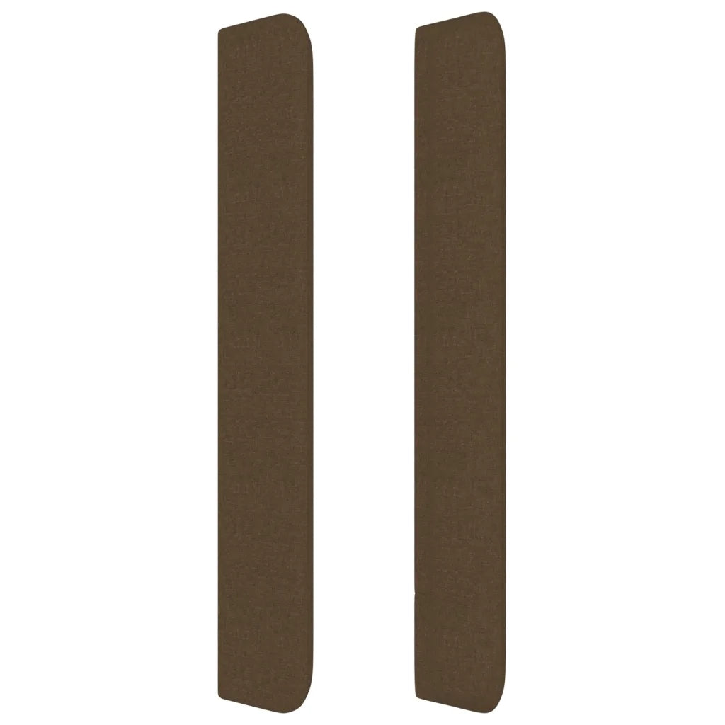 Testiera ad Orecchio MarroneScuro147x16x118/128cm inTessuto 3119917