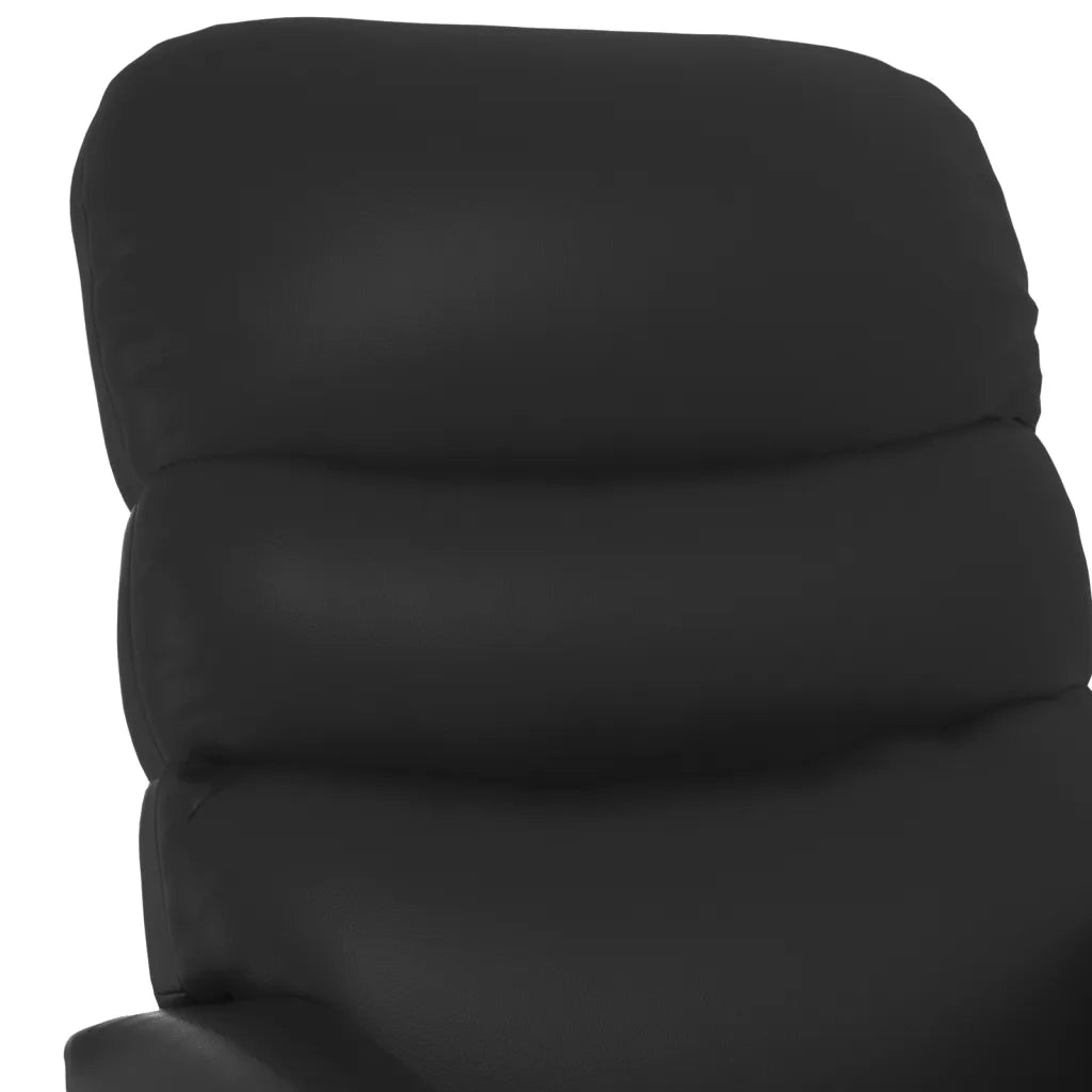 Poltrona Massaggiante Nera in Similpelle 342693