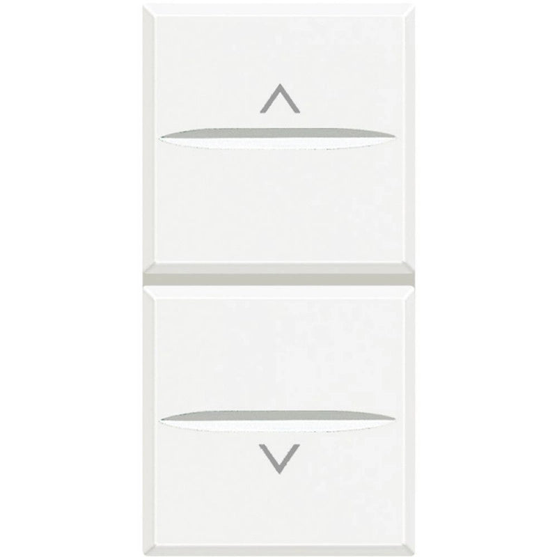 Pulsante doppio 1P NO + 1P NO 10A - 250Vac Bianco Axolute