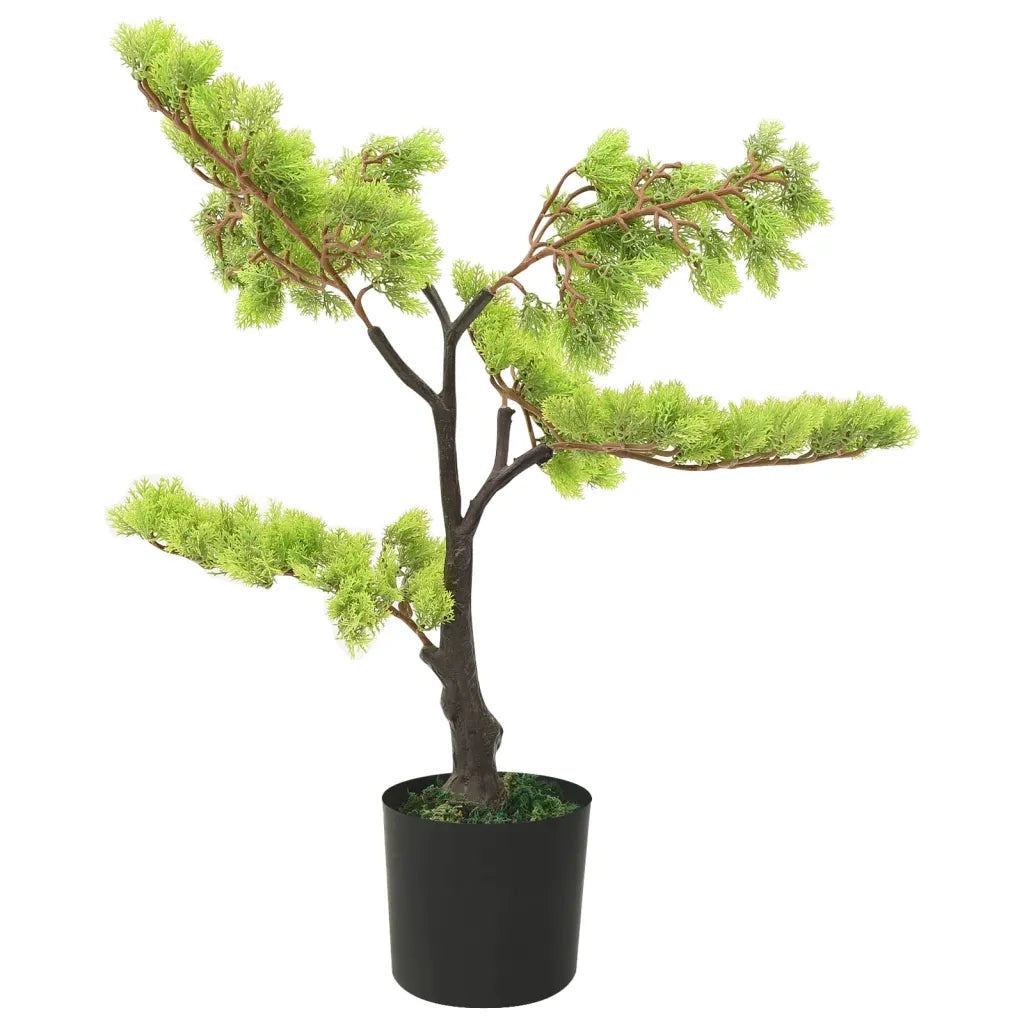 Bonsai di Cipresso Artificiale con Vaso 60 cm Verde CFW8809856