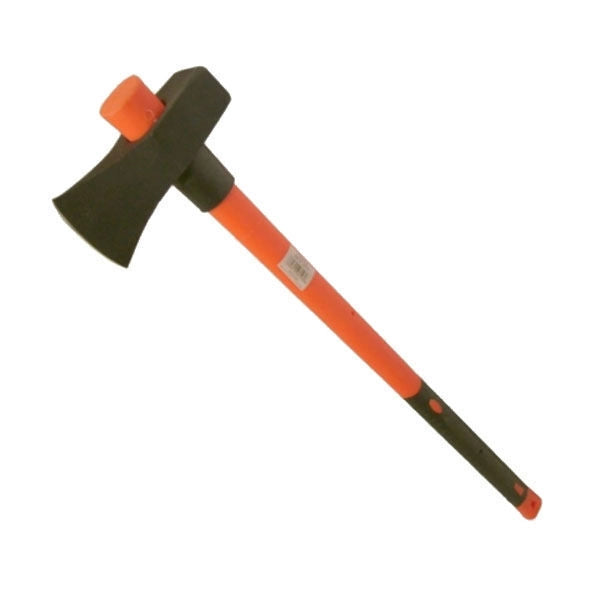 ALTE 01658 Scure Canada 2500 Acciaio Forgiato Temprato Doppia Funzione Taglio Mazza Manico in Fibra di Vetro con Inserto in Gomma lunghezza 90 cm colore Nero