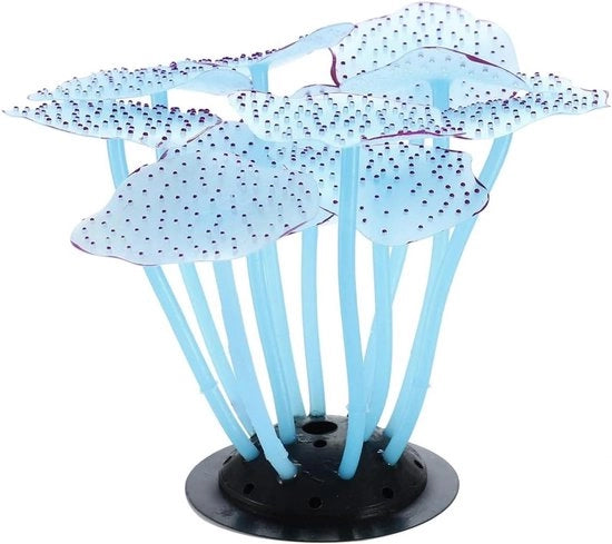 Pianta artificiale per acquario con simulazione di corallo fluorescente