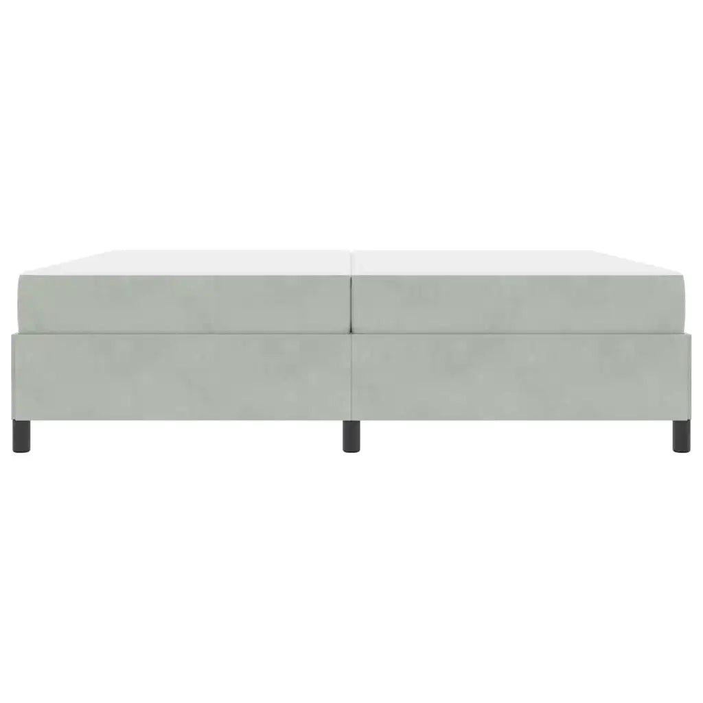 Struttura del letto Grigio chiaro 200 x 200 cm Tessuto