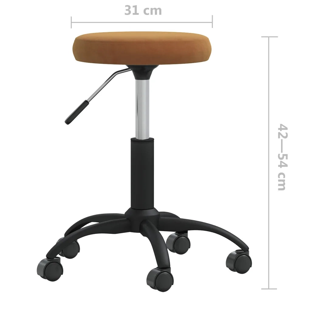 Sedia da Pranzo Marrone in Velluto 3085725