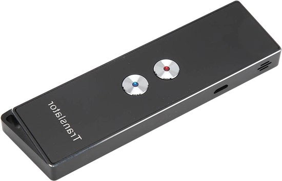 Traduttore Portatile 5.0 con Supporto per 74 Lingue e Traduzione in Tempo Reale - Traduttore con Basso Consumo di Energia - 70 Accenti - Apprendimento e Lavoro (Versione Nera)