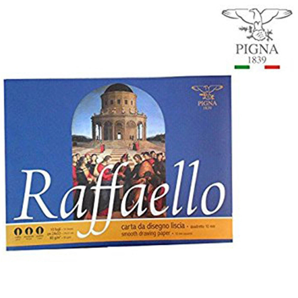 Trade Shop - Album Da Disegno Raffaello Pigna Foglio F2 Squadrato 24x33cm 10 Fogli 80 G/m -