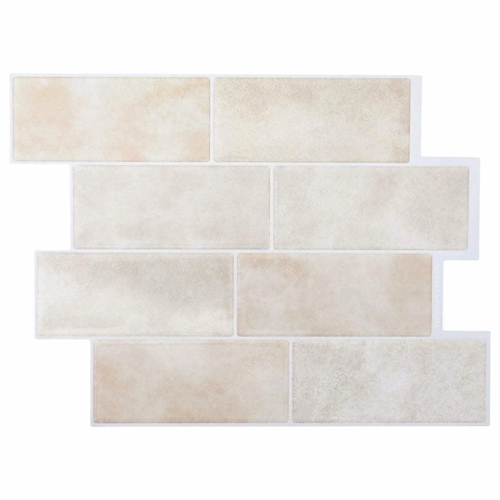 Piastrella subway 50 pz Marmo Beige 29 x 21 cm CFW3181469
