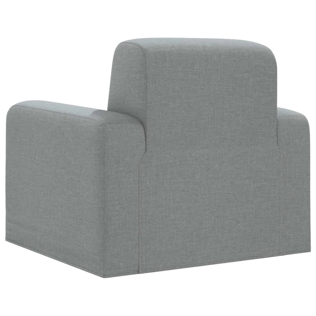 Poltrona Grigio Chiaro Tessuto 42042416