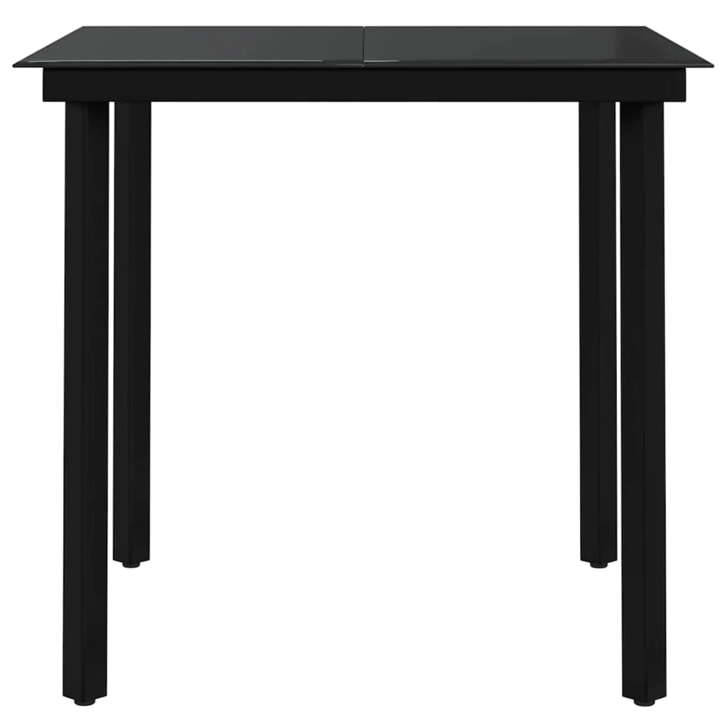 Set da pranzo da esterno 3 pezzi mobili grigi e neri 02_0013627