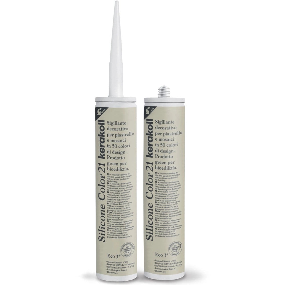 Silicone sigillante decorativo piastrelle mosaici giunture fughe colorato 310 ml *** colore- n 21, confezione 1