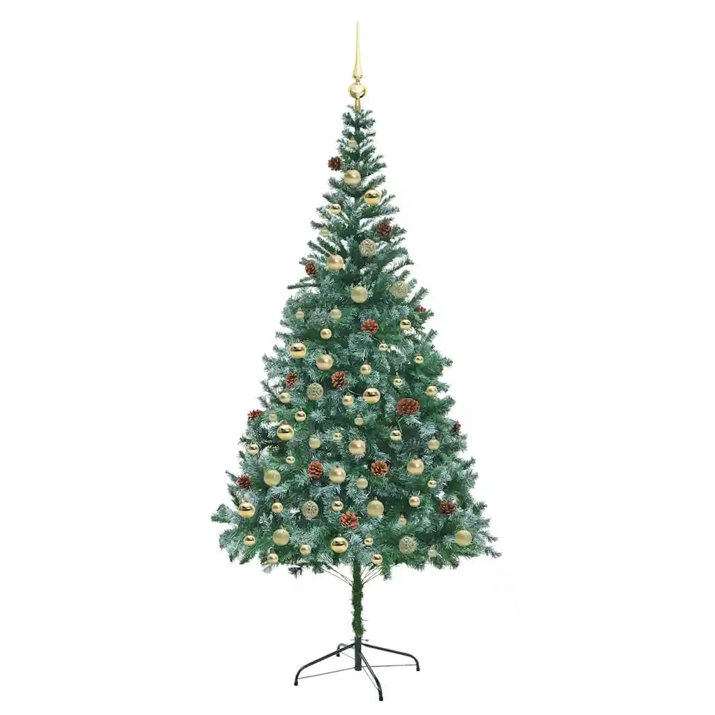 Albero di Natale artificiale Verde 210 cm PVC e Acciaio 3396727