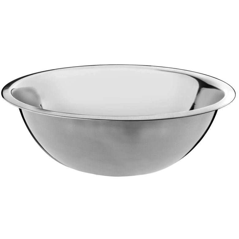 Ciotola da cucina KADAX rotonda in acciaio inox da 30 cm per insalate e cottura