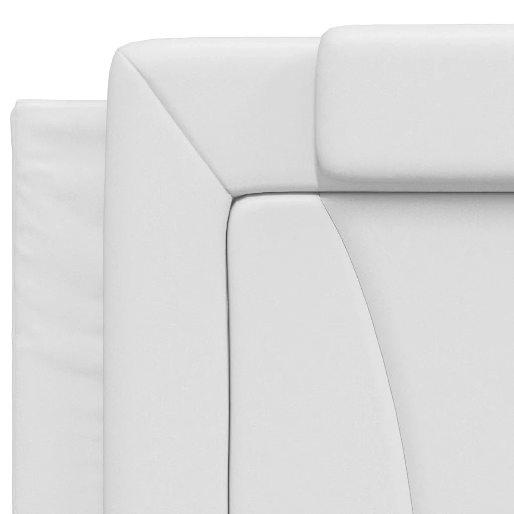 Cuscino Testiera Viana Bianco 200 cm in Similpelle 374815