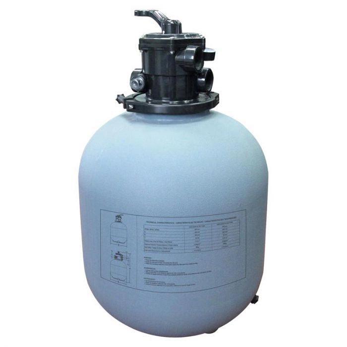 Filtro A Sabbia Gre Con Valvola Top Da 12 M³/h Portata (m³/h): 10 m³/h