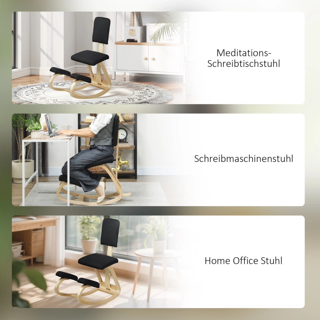 Sedia ergonomica da ginocchio ¨C Minimal ¨C nero