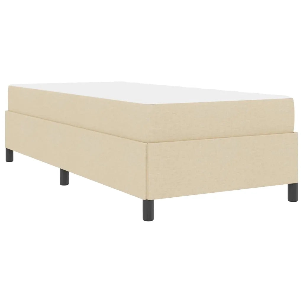 Letto a molle Crema 100 x 200 cm Tessuto 3398841