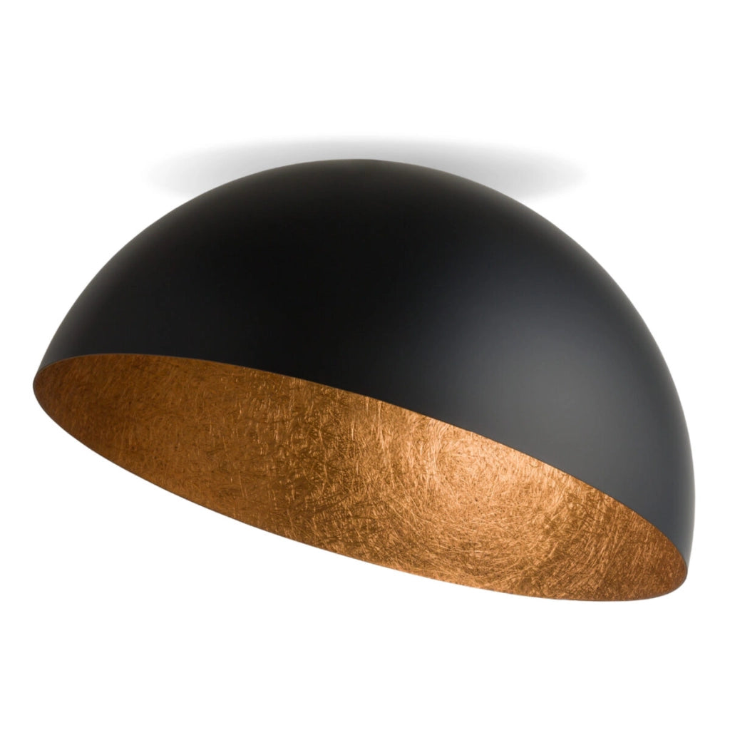 Plafoniera decorativa Sfera nero/rame 70cm E27 Sigma