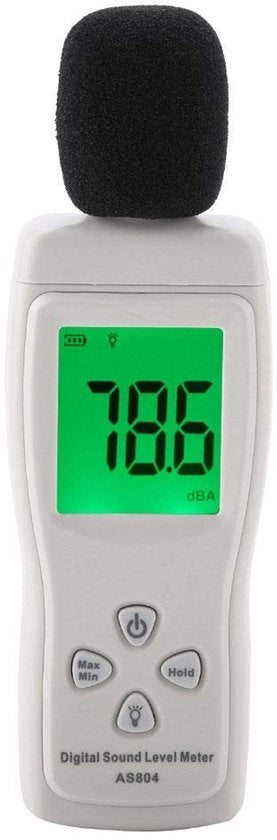 Misuratore del livello del rumore digitale - Decibelmeter portatile - Monitor di test del rumore - Decibelmeter audiometrico 30-130dBA - Misura del volume del rumore - Apparecchio di registrazione del rumore