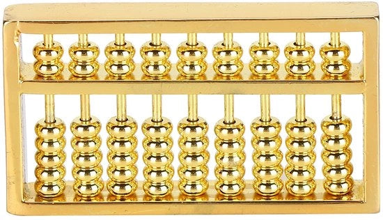 Abaco con 9 Versatili - Strumento di Calcolo Pedagogico - Finestra in Stile Vintage - Decorativo - Adatto per Bambini e Adulti - Elevato Livello di Artigianato - Strumento di Calcolo