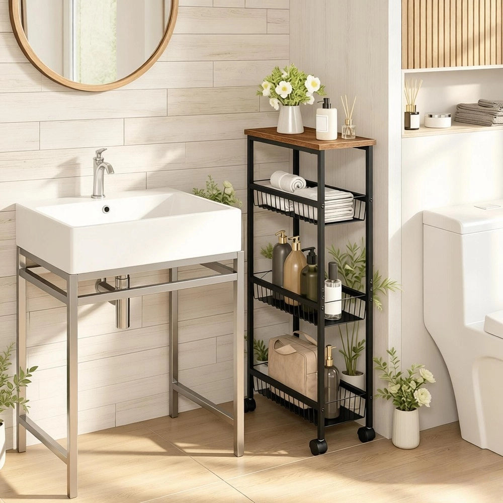 Carrello da cucina con ruote ¨C Minimal ¨C Portatile