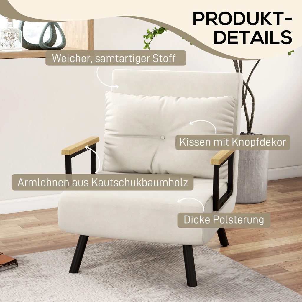 Poltrona Relax ¨C Zephmum ¨C Tessuto Cremewei?