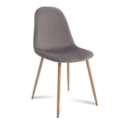 LÚZETE - SEDIA STENMARK GAMBE GRIGIE COLORE NATURALE
