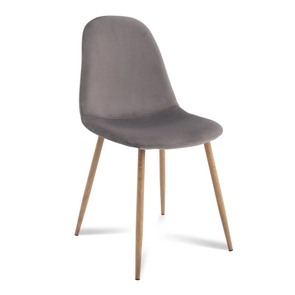 LÚZETE - SEDIA STENMARK GAMBE GRIGIE COLORE NATURALE