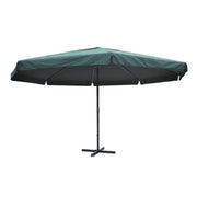 Ombrello | Parasolne Verde in Alluminio 500 cm