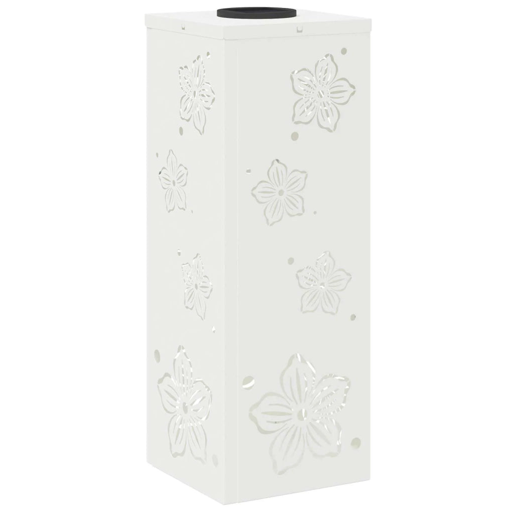 Faro LED solare per sentieri 2 pcs Bianco 879738