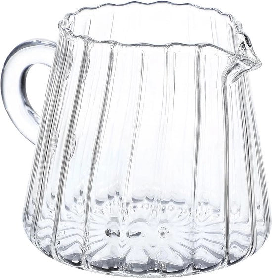 Caraffa di vetro per tè e caffè - ideale per ristoranti - tazze per espresso - piccola caraffa d'acqua