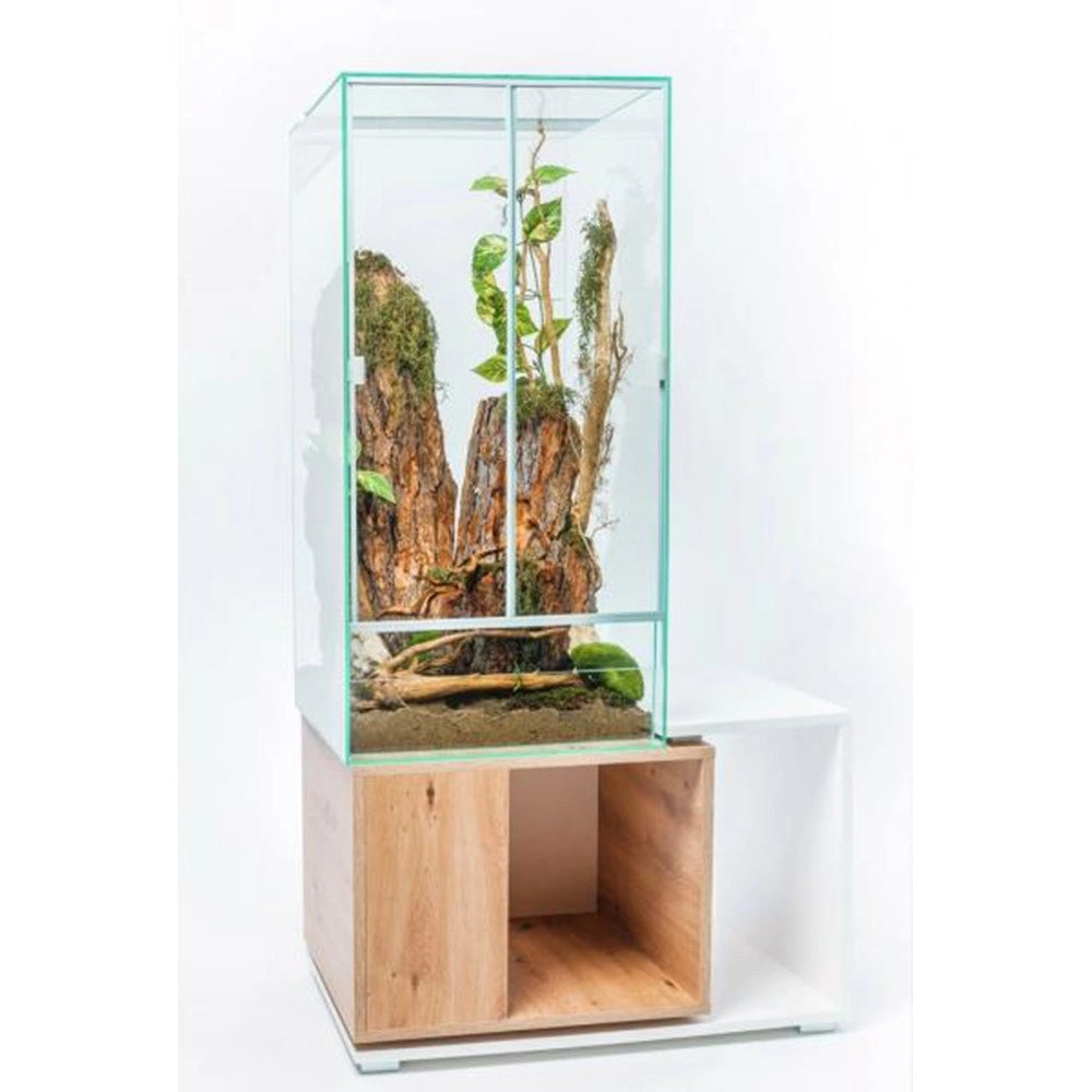 Diversa Cabinet Duo Forest White cm90x60x50h - supporto double face per High Terrarium